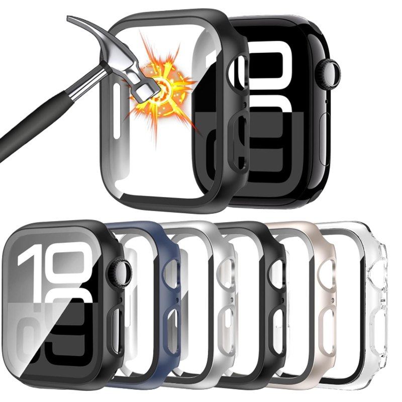 Smartwatch Band Accessories - Gehärtetes Glas + Hülle für Apple