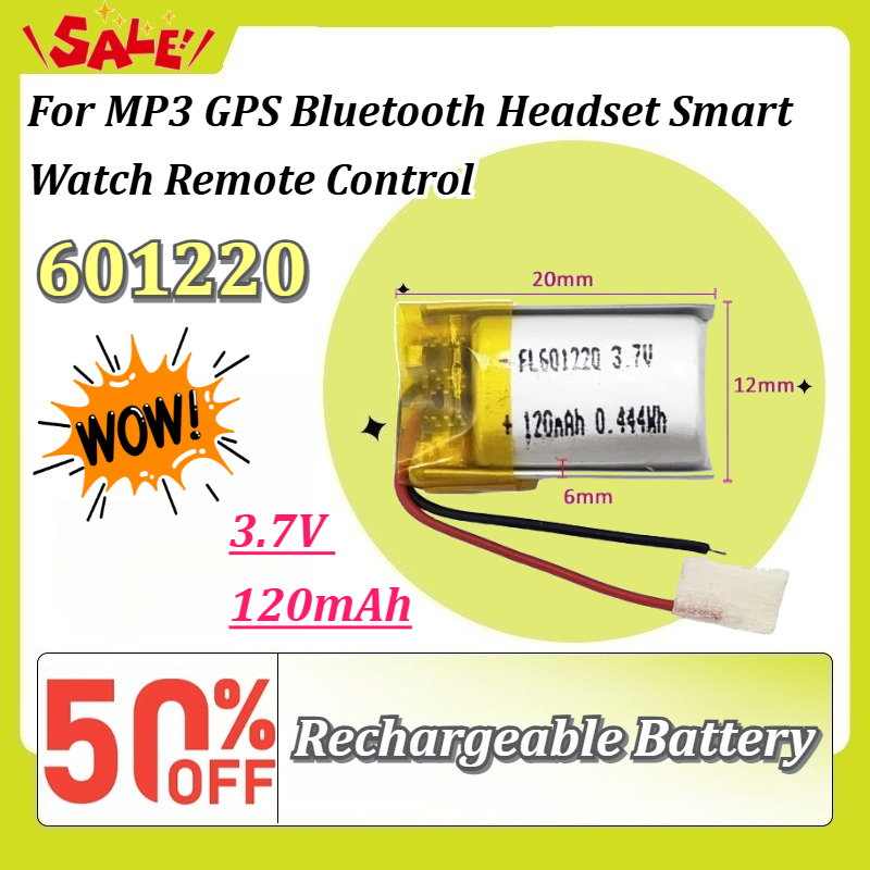 Smartwatch Headset - Neuer 3,7 V 120 mAh 601220