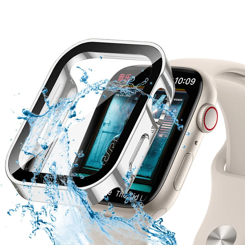 Watch Case Bumper - Wasserdichter harter PC-Displayschutz für Apple Watch