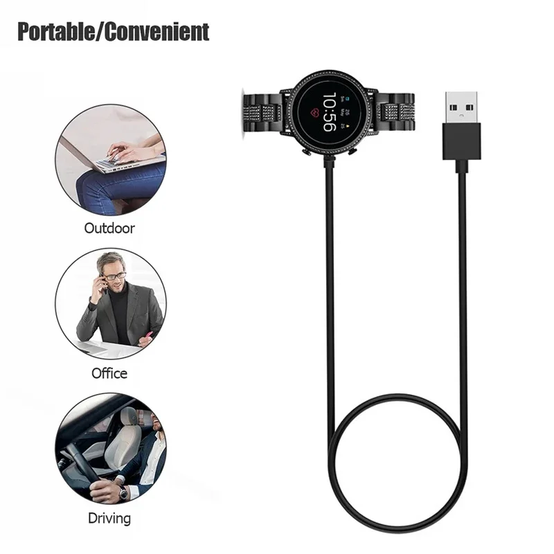 Fossil Smartwatch Accessories - 1M USB Magnetisches Schnellladegerät Dock für