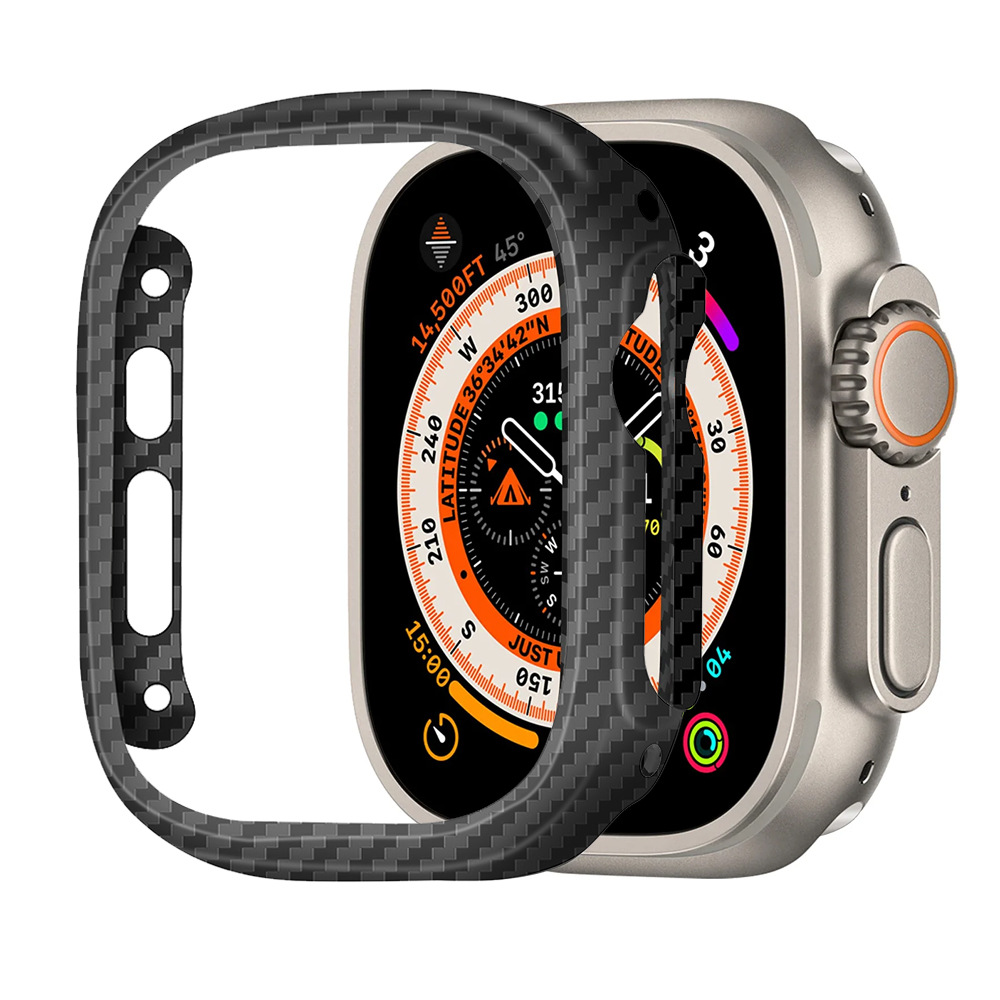 Watch Case Bumper - Dünnes Gehäuse aus Kevlar-Kohlefaser für Apple