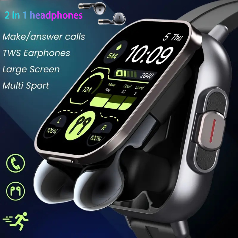 Smartwatch Headset - Neue TWS 2-in-1 Smartwatch mit Kopfhörern