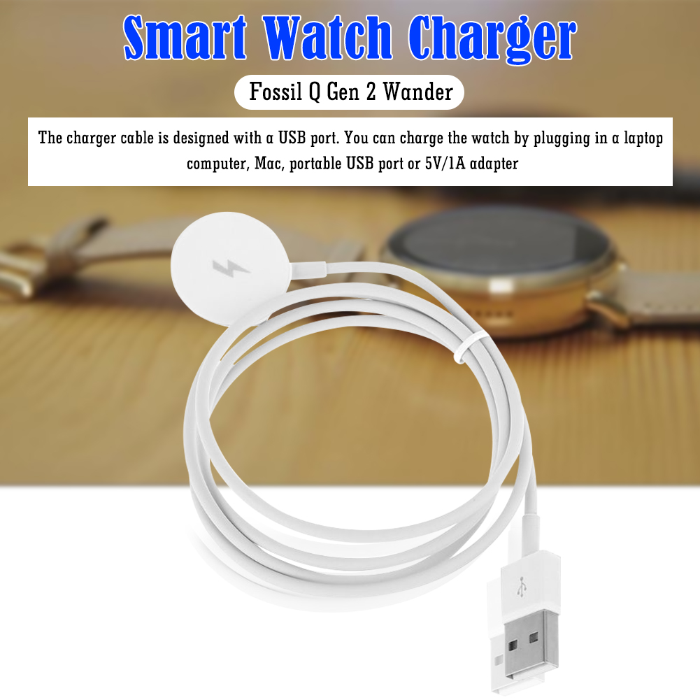 Fossil Smartwatch Accessories - Uhren-Ladekabel USB-Ladestation Uhren-Stromversorgungskabel für Fossil Gen