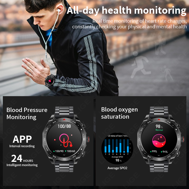 LIGE Smartwatch mit Ohrhörern, – Smartwatch Headset Bewertung und Preis