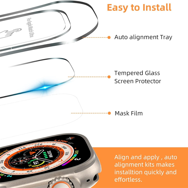 Gehärtetes Glas für Apple Watc – Watch Case Bumper Bewertung und Preis