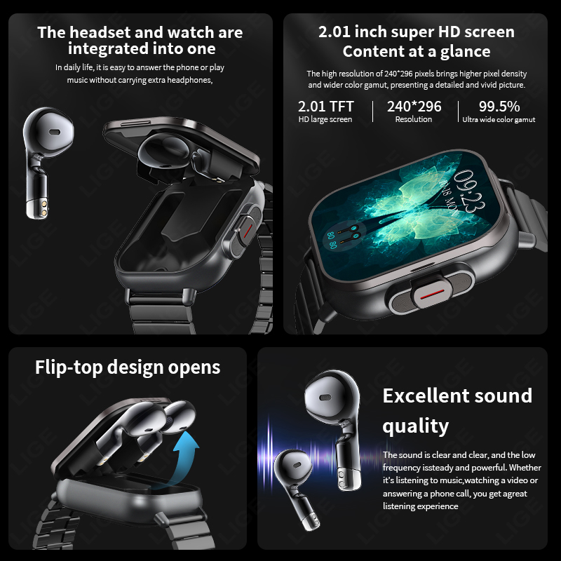 NFC Smart Watch TWS 2-in-1-Hea – Smartwatch Headset Bewertung und Preis