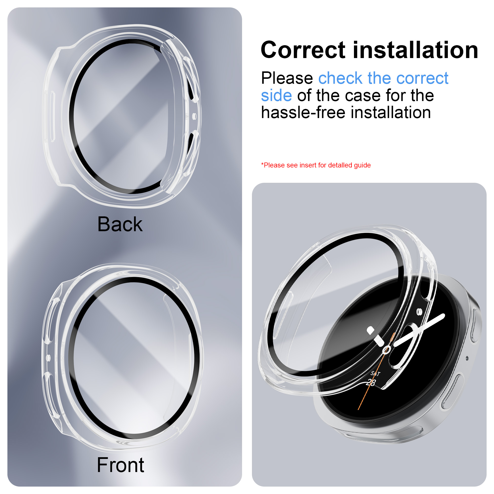 Gehärtetes Glas + PC-Gehäuse f – Smartwatch Band Accessories Bewertung und Preis
