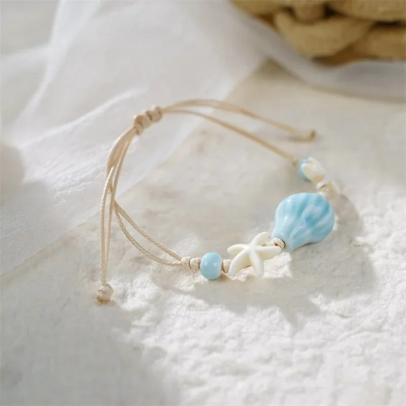 Böhmische Muschel-Seestern-Mus – Ceramic Link Bracelet Bewertung und Preis