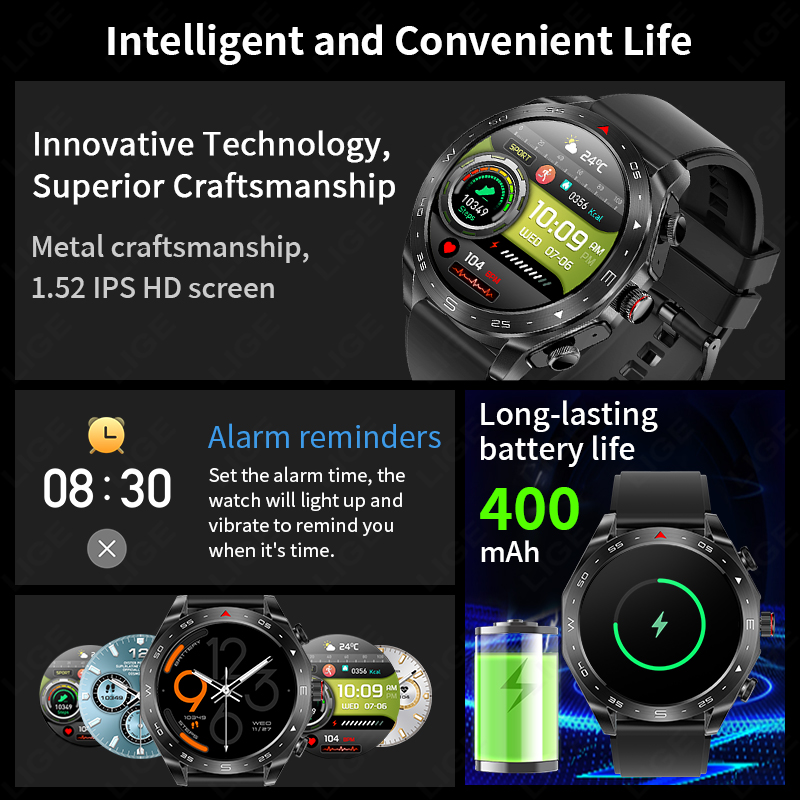 LIGE Mit Ohrhörer Bluetooth He – Smartwatch Headset Bewertung und Preis